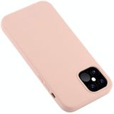 For iPhone 12 Pro Max GOOSPERY SILICONE Solid Color Soft Liquid Silicone Shockproof Soft TPU Case(Pink)