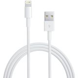 USB Sync Data & laad Kabel voor iPhone 6 / 6S & 6 Plus / 6S Plus  iPhone 5 & 5S & 5C  Compatibel met iOS 8.0  Kabel Lengte: 3 meter wit
