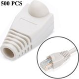 Network Cable Boots Cap Cover for RJ45  White (500 pcs in one packaging  the price is for 500 pcs)(White)