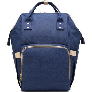 Multi-functional Double Shoulder Bag Handbag Waterproof Oxford Cloth Backpack  Capacity: 16L (Dark Blue)