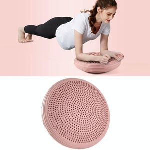 Yoga Balance Mat Foot Massage Balance Ball Ankle Rehabilitation Training Device(Brown)