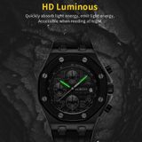 OCHSTIN 6100A multifunctioneel quartz waterdicht TPU herenhorloge (roségoud + zwart)