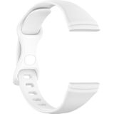 Voor Fitbit Versa 4 / Versa 3 / Sense Universal TPU Watch Band  Grootte: L (Wit)