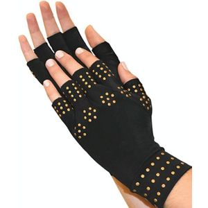 Dispensing Halve vinger antislip drukhandschoenen Gezamenlijke training sporthandschoenen  gratis maat (zwarte gouden stippen)