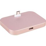 Micro USB Aluminum Alloy Desktop Station Dock Charger  For Samsung  HTC  LG  Sony  Huawei  Lenovo and other Smartphones(Pink)