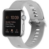 Silicone Replacement Strap Watchband For Apple Watch Series 7 & 6 & SE & 5 & 4 44mm  / 3 & 2 & 1 42mm(Rock White)