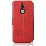 For Huawei Mate 10 Lite / Maimang 6 Calf Texture Magnetic Buckle Horizontal Flip Leather Case with Holder & Card Slots & Wallet & Photo Frame(Red)