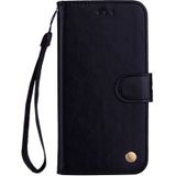 Business Style Oil Wax Texture Horizontal Flip Leather Case for Huawei Mate 20 Lite  with Holder & Card Slots & Wallet (Black)