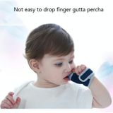 ZT001 Baby Silicone Molar Finger Cots Children Anti-Bite Hand Breathable Thumb Cots Teether Maternal And Baby Products(Blue Transparent)