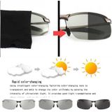 Photochromic Sunglasses Day and Night Vision Polarized Driving Eyewear(Black)