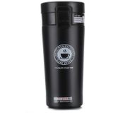 Dubbele wand RVS vacum kolven 380ml auto Thermo Cup koffie thee reizen mok Thermol fles  capaciteit: 380ml (zwart)