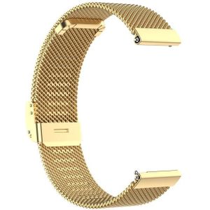 Voor Huawei Watch GT2 Pro Milan Metal Steel Mesh One Gesp-riem (Goud)