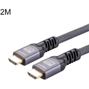 HDMI 2.0 Mannelijk naar HDMI 2.0 Mannelijke 4K ultra-HD gevlochten adapterkabel  kabellengte: 2m