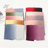 Color-Blocking Crumpled Long Print Gradient Color All Seasons Universal Sunscreen Scarf  Size: 180 x 70cm(12 Big Red+Black)