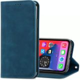 Retro Skin Feel Business Magnetic Horizontal Flip Leather Case with Holder & Card Slots & Wallet & Photo Frame For iPhone 12 mini(Blue)