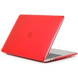 ENKAY Hat-Prince 2 in 1 Crystal Hard Shell Plastic Protective Case + Europe Version Ultra-thin TPU Keyboard Protector Cover for 2016 MacBook Pro 15.4 Inch with Touch Bar (A1707) (Red)