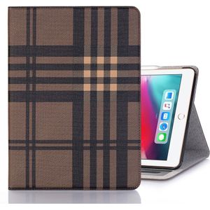 Plaid Texture Horizontal Flip PU Leather Case for iPad Pro 12.9 inch (2018)  with Holder & Card Slots & Wallet (Coffee)