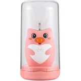 JY968 Children Automatic Intelligent Ultrasonic Voice Broadcast Mouth U-Shaped Electric Toothbrush  Product specifications: Pig 7-13 years old(Pink)