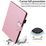 Voor iPad Pro 11 2022 / 2021 / 2020 Cartoon gesp lederen slimme tablet hoes (rosé goud)