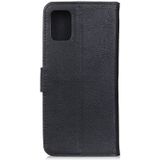 For Galaxy S20 Cowhide Texture Horizontal Flip Leather Case with Holder & Card Slots & Wallet(Black)