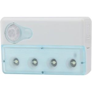 Infrared PIR Auto Sensor Motion Detector Light  Mini USB Port  4 LED  White Light  Sensitive Distance: 3m(Baby Blue)