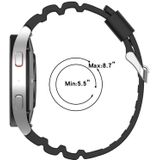 Voor Samsung Galaxy Watch3 41mm Armor siliconen horlogeband + beschermhoes