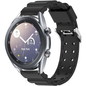 Voor Samsung Galaxy Watch3 41mm Armor siliconen horlogeband + beschermhoes