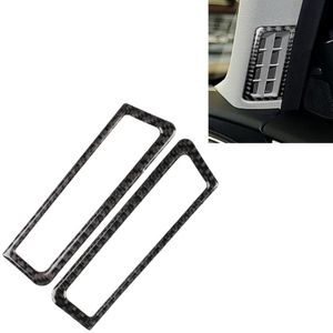 2 PCS Car Carbon Fiber A Column Air Outlet Frame Decorative Sticker for Infiniti Q50 / Q60