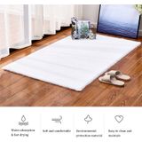 Rug Artificial Rabbit Hair Carpet Non-slip Floor Mats for Living Room Bedroom Balcony Home Decoration  Size:400x600mm(White)