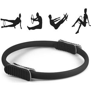 Yoga Pilates Ring Yoga Body Fitness Magic Circle  binnendiameter: 32cm (zwart)