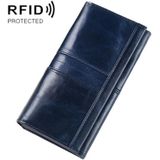 BP806 RFID Antidiefstalborstel Lady Wallet Multi-Card Clutch Bag (Blauw)