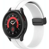 Voor Amazfit GTR 42mm 20mm Effen kleur magnetische sluiting siliconen horlogeband