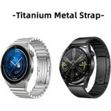 Voor Samsung Galaxy Watch 42 mm horlogeband van titaniumlegering met één kraal