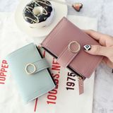 Women Wallets Small Fashion Leather Purse Ladies Card Bag For Female Purse Money Clip Wallet(Gray)