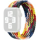 Metal Head Braided Nylon Replacement Watchbands  Size: XS 128mm For Apple Watch Series 6 & SE & 5 & 4 40mm / 3 & 2 & 1 38mm(Colorful)