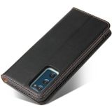 For Samsung Galaxy S20 FE Fierre Shann PU Genuine Leather Texture Horizontal Flip Leather Case with Holder & Card Slots & Wallet(Black)