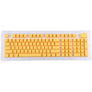 ABS Translucent Keycaps  OEM Highly Mechanical Keyboard  Universal Game Keyboard (Yellow)