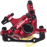 ZOOM HB100 Mountain Bike Hydraulic Brake Caliper Folding Bike Cable Pull Hydraulic Disc Brake Caliper  Style:Front(Red)