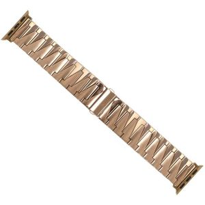 Aluminium legering Gear Matte Watch Band voor Apple Watch Series 7 45 mm / 6 & SE & 5 & 4 44mm / 3 & 2 & 1 42 mm (Rose Gold)