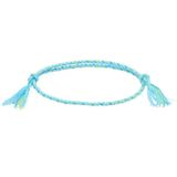 1010-89 Vier-strengs kleurrijke gevlochten touw verstelbare armband