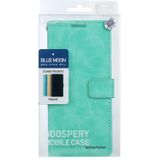 Voor Samsung Galaxy A33 5G Gospery Blue Moon Crazy Horse Texture Leren Telefoonhoes (Mint Green)