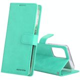 Voor Samsung Galaxy A33 5G Gospery Blue Moon Crazy Horse Texture Leren Telefoonhoes (Mint Green)