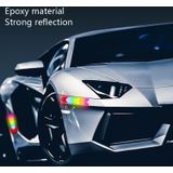 2 Sets Autoverveiligheid Waarschuwing Reflecterende Anti-Strike Stickers  Kleur: Epoxy Golden Geel