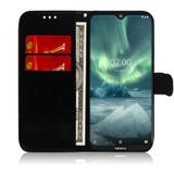 For Nokia 7.2 Solid Color Colorful Magnetic Buckle Horizontal Flip PU Leather Case with Holder & Card Slots & Wallet & Lanyard(Silver)