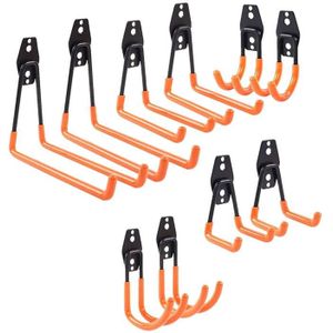 10 stks / set 630 Garage Haak Warehouse Storage Dip Metal Hook (fel oranje)