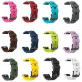 Voor Garmin Forerunner 935 22mm Silicone Sport Pure Color Strap (White)
