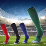 Adult Non-Slip Over-Knee Football Socks Thick Comfortable Wear-Resistant High Knee Socks(Yellow Black)