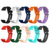 For Garmin VivoMove Style 20mm Silicone Twill Watch Band(Orange)