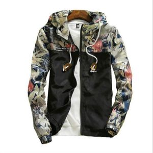 Floral Bomber Jacket Men Hip Hop Slim Fit Flowers Pilot Bomber Jacket Coat Men's Hooded Jackets  Size: M(Black)