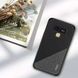 MOFI eert serie volledige TPU + PC + kaasdoek geplakt Case voor Galaxy opmerking van 9(Black)